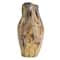 Hello Honey® 10.5" Multicolor Hand-Painted Stoneware Organic Vase with Reactive Glaze